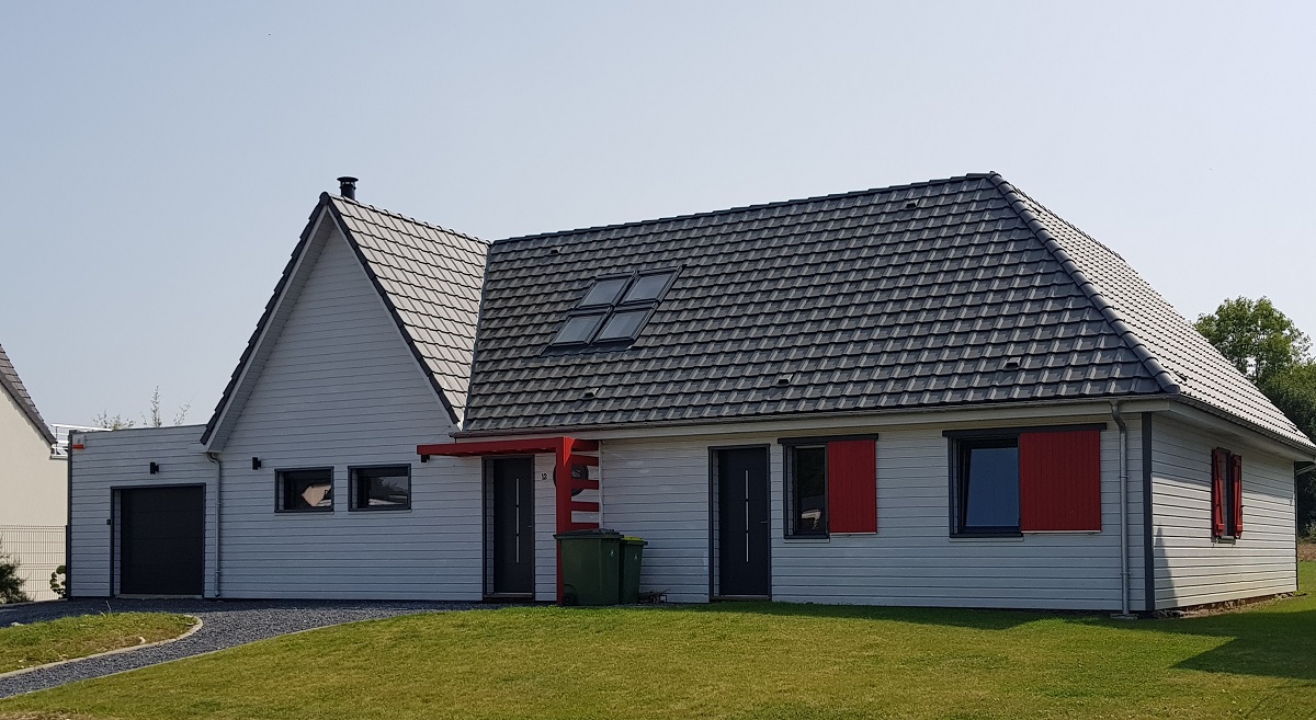 Construction d'une maison en ossature bois - Defi Habitat - Constructeur de maison en ossature bois