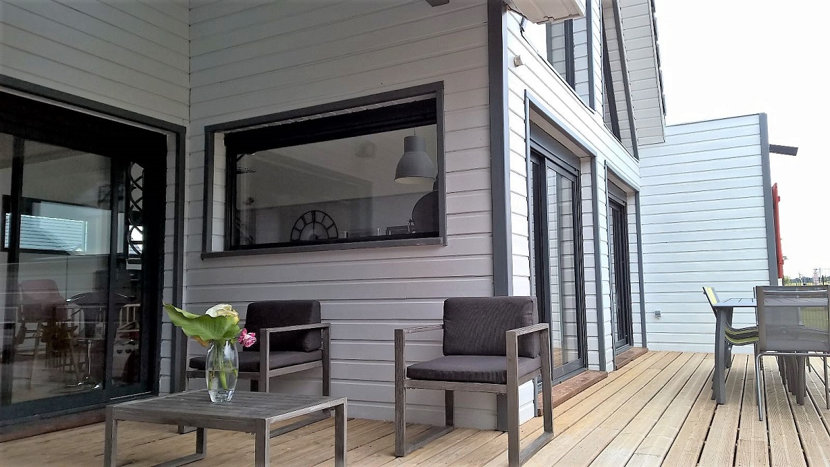 Extension terrasse en bois - Defi Habitat - Constructeur de maison en ossature bois
