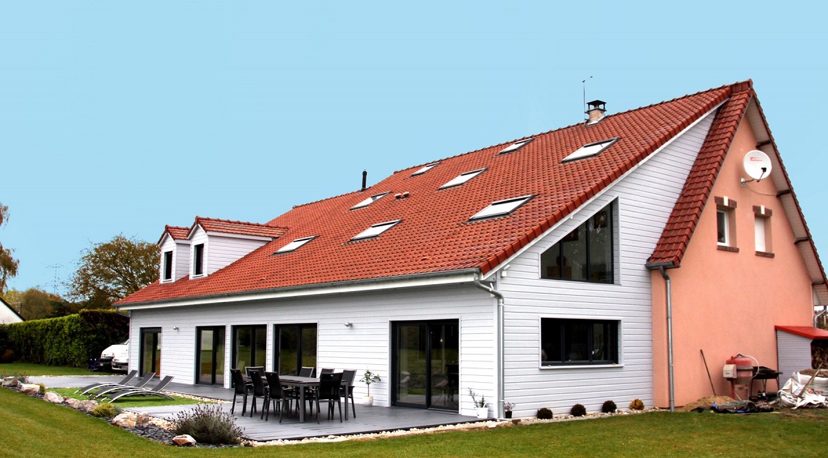 Maison sur 2 étages en ossature bois - Defi Habitat - Constructeur de maison en ossature bois